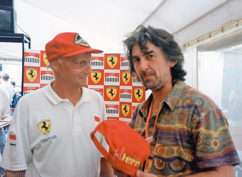 Niki Lauda and George Harrison